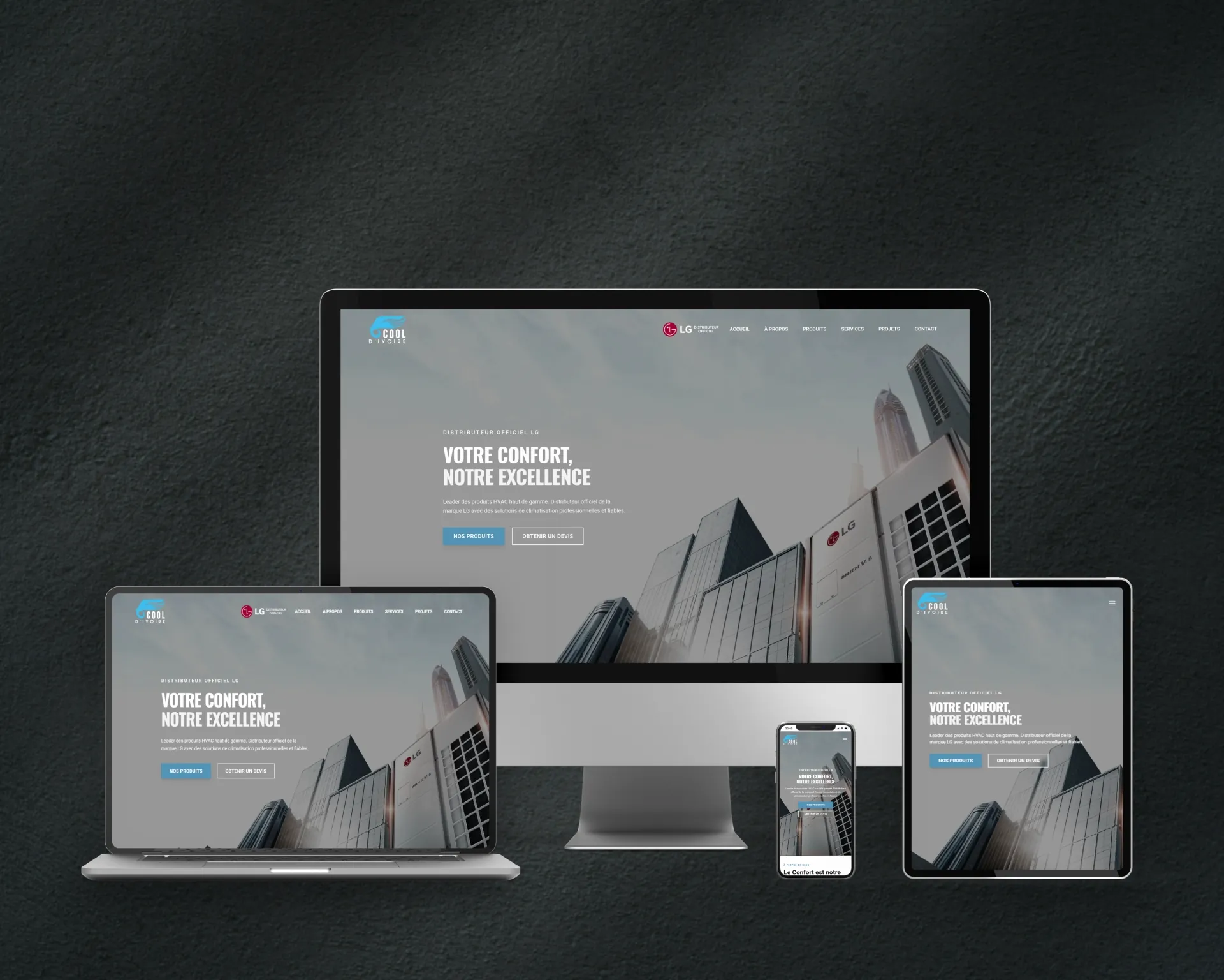 Cool D'Ivoire website preview