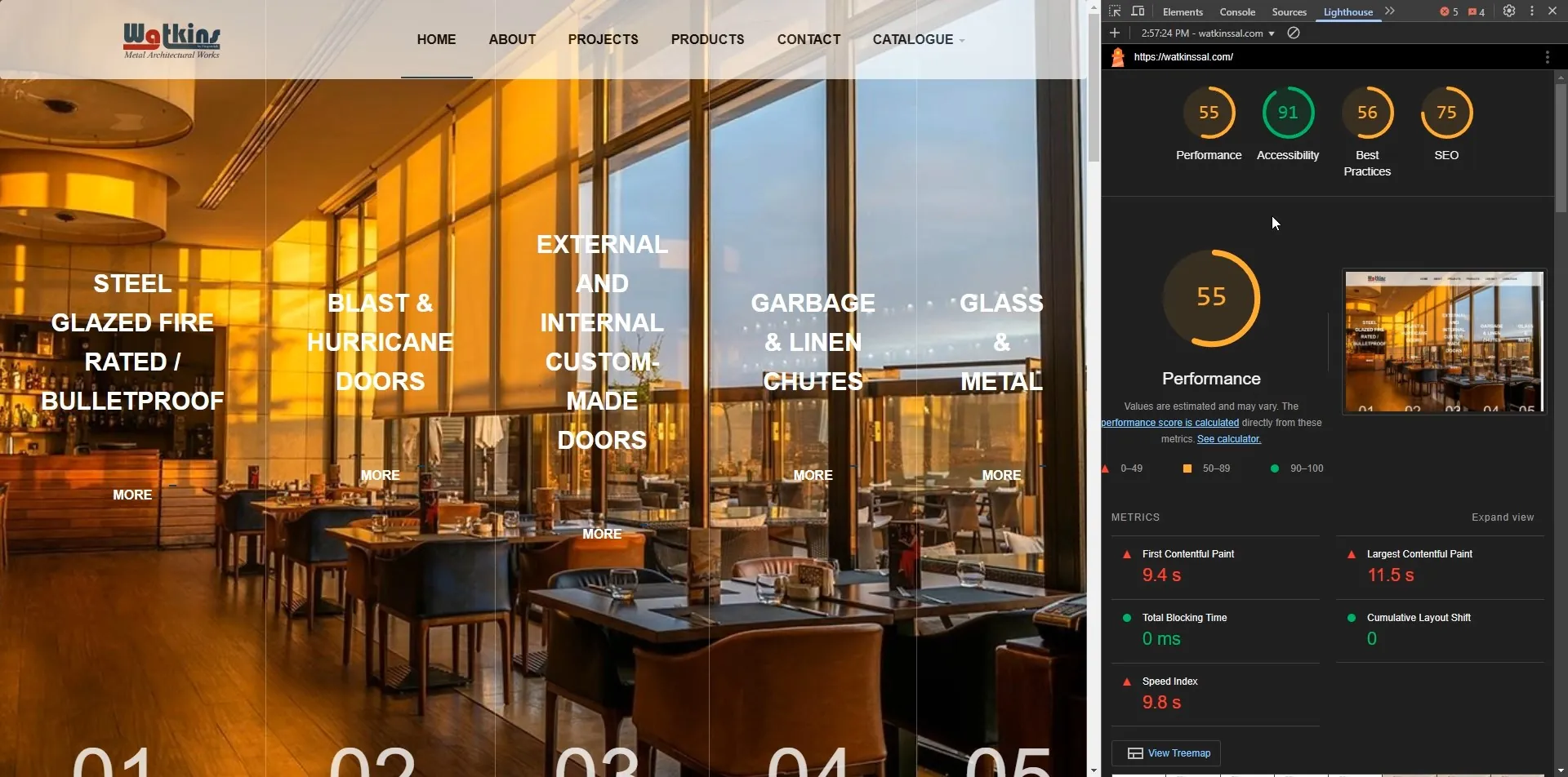 Watkins Website Before Image